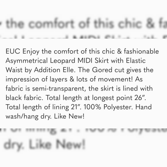 Asymmetric Gored Leopard Skirt by Addition Elle - Picture 10 of 10